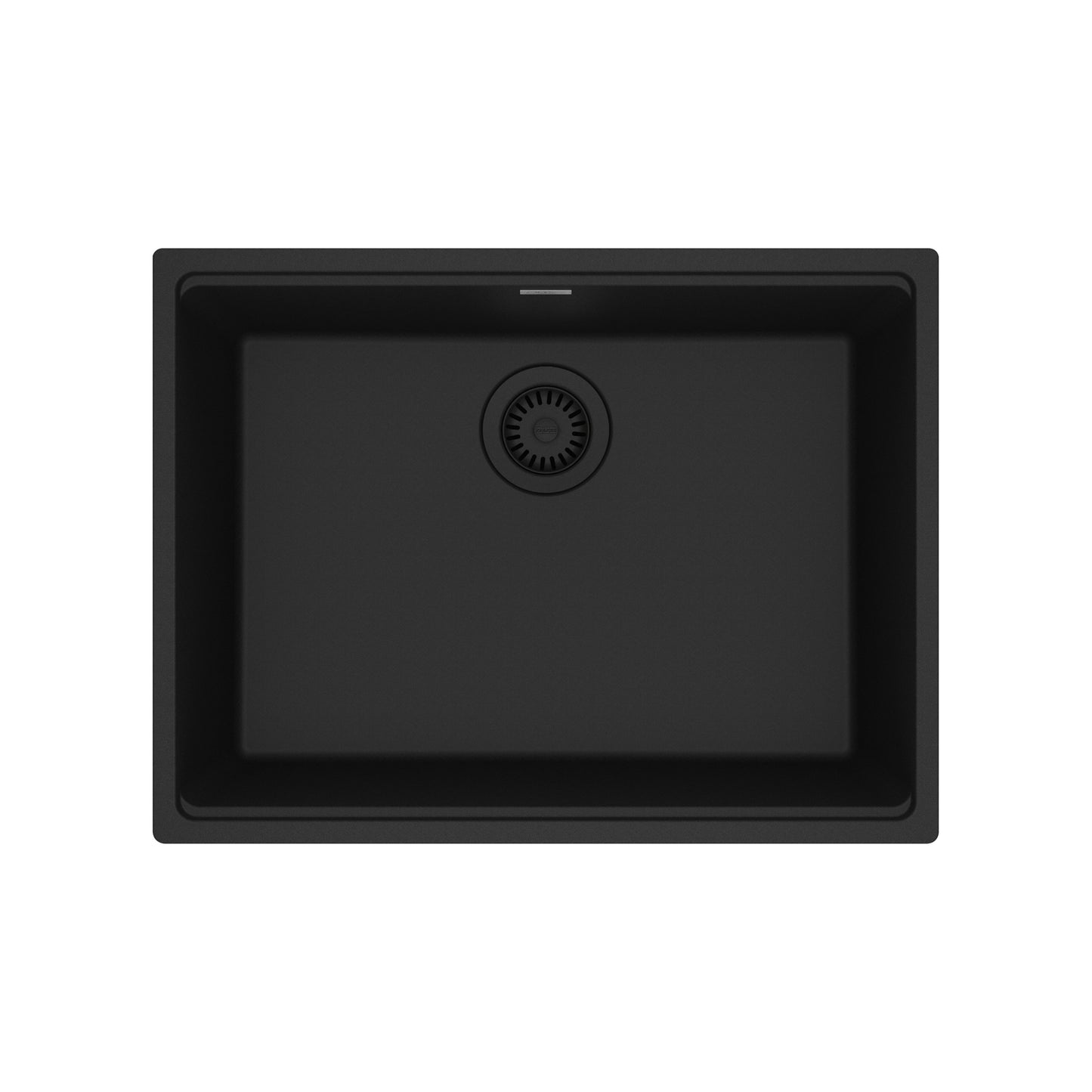 FRANKE MAG11023-MBK Maris Undermount 25-in x 18.94-in Granite Single Bowl Kitchen Sink in Matte Black In Matte Black