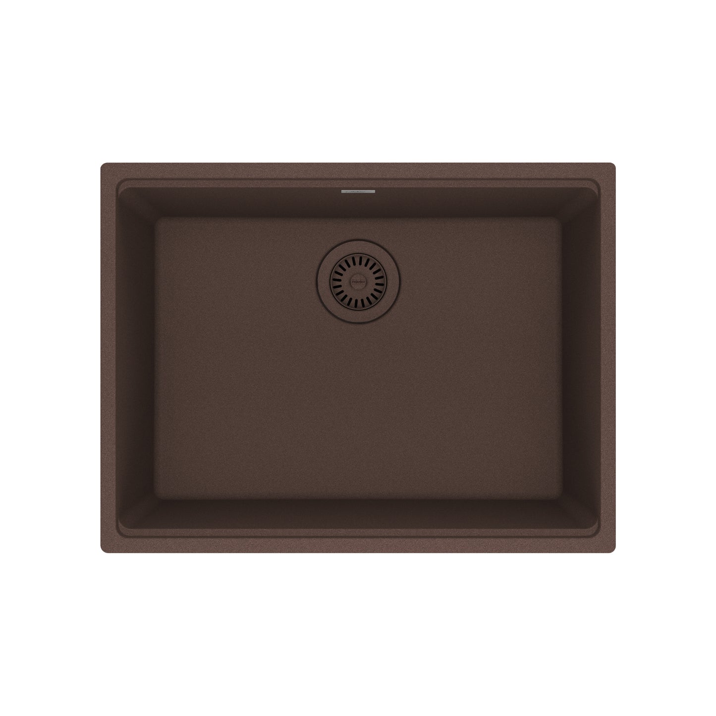 FRANKE MAG11023-MOC Maris Undermount 25-in x 18.94-in Granite Single Bowl Kitchen Sink in Mocha In Mocha