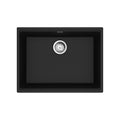 FRANKE MAG11023-ONY-S Maris Undermount 25-in x 18.94-in Granite Single Bowl Kitchen Sink in Onyx In Onyx