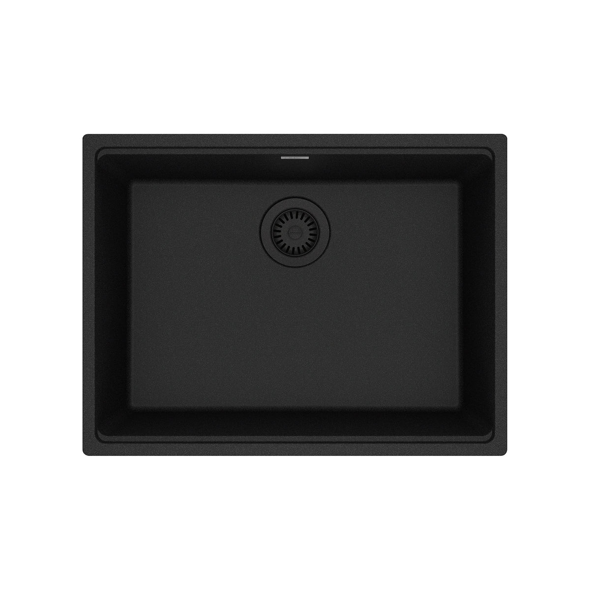 FRANKE MAG11023-ONY Maris Undermount 25-in x 18.94-in Granite Single Bowl Kitchen Sink in Onyx In Onyx