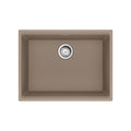 FRANKE MAG11023-OYS-S Maris Undermount 25-in x 18.94-in Granite Single Bowl Kitchen Sink in Oyster In Oyster