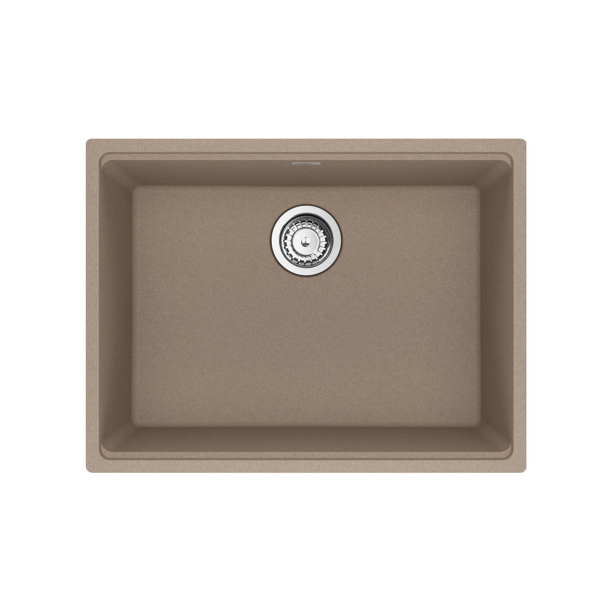 FRANKE MAG11023-OYS-S Maris Undermount 25-in x 18.94-in Granite Single Bowl Kitchen Sink in Oyster In Oyster