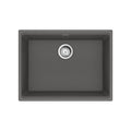 FRANKE MAG11023-SHG-S Maris Undermount 25-in x 18.94-in Granite Single Bowl Kitchen Sink in Stone Grey In Stone Grey