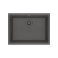 FRANKE MAG11023-SHG Maris Undermount 25-in x 18.94-in Granite Single Bowl Kitchen Sink in Stone Grey In Stone Grey