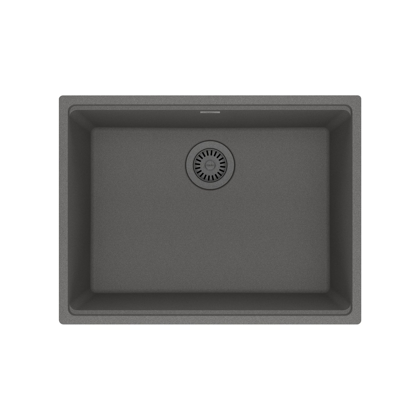 FRANKE MAG11023-SHG Maris Undermount 25-in x 18.94-in Granite Single Bowl Kitchen Sink in Stone Grey In Stone Grey