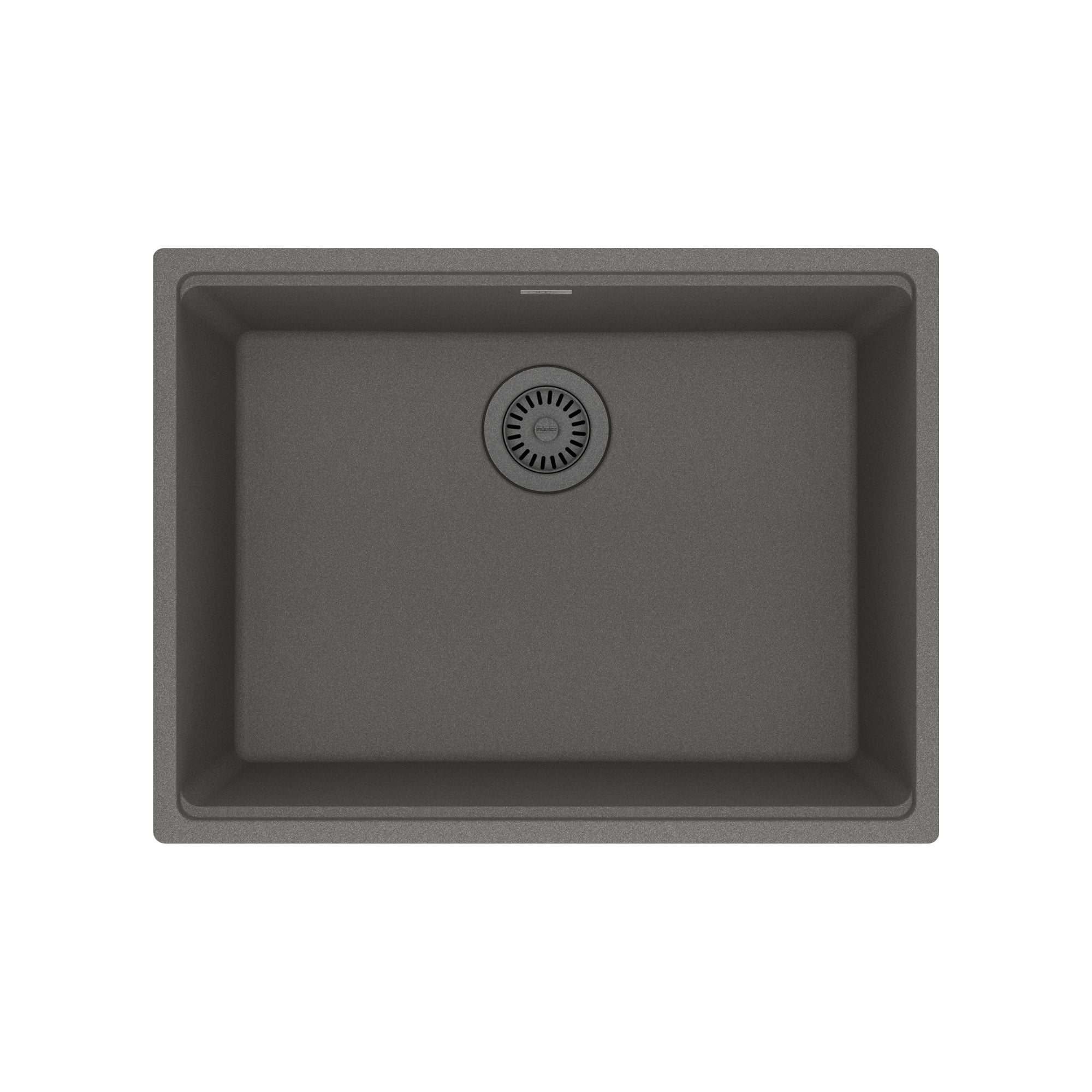 FRANKE MAG11023-SHG Maris Undermount 25-in x 18.94-in Granite Single Bowl Kitchen Sink in Stone Grey In Stone Grey