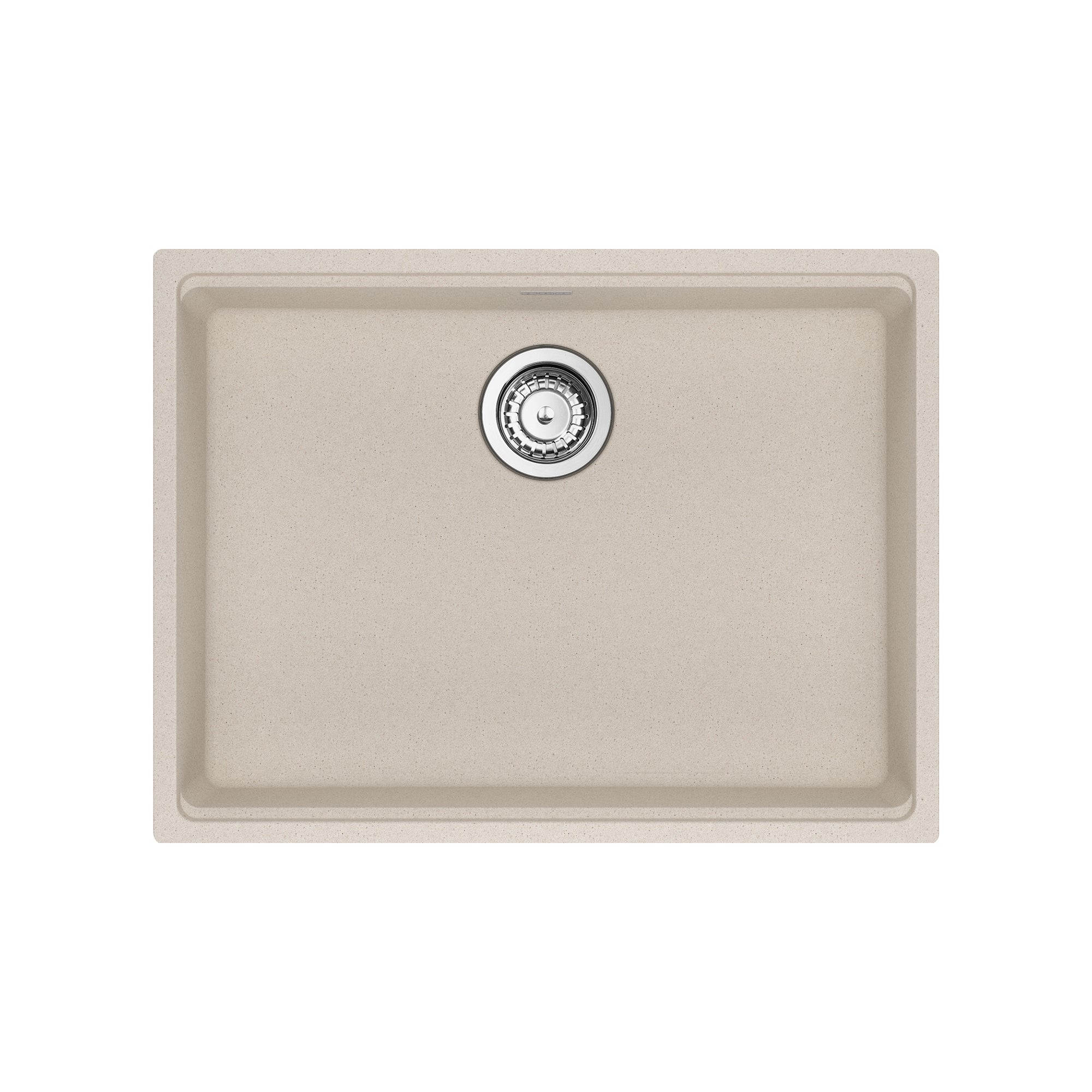 FRANKE MAG11023ADA-CHA-S Maris Undermount 25-in x 18.94-in Granite ADA Single Bowl Sink in Champagne In Champagne
