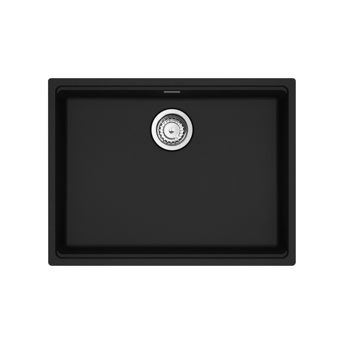 FRANKE MAG11023ADA-MBK-S Maris Undermount 25-in x 18.94-in Granite ADA Single Bowl Sink in Matte Black In Matte Black
