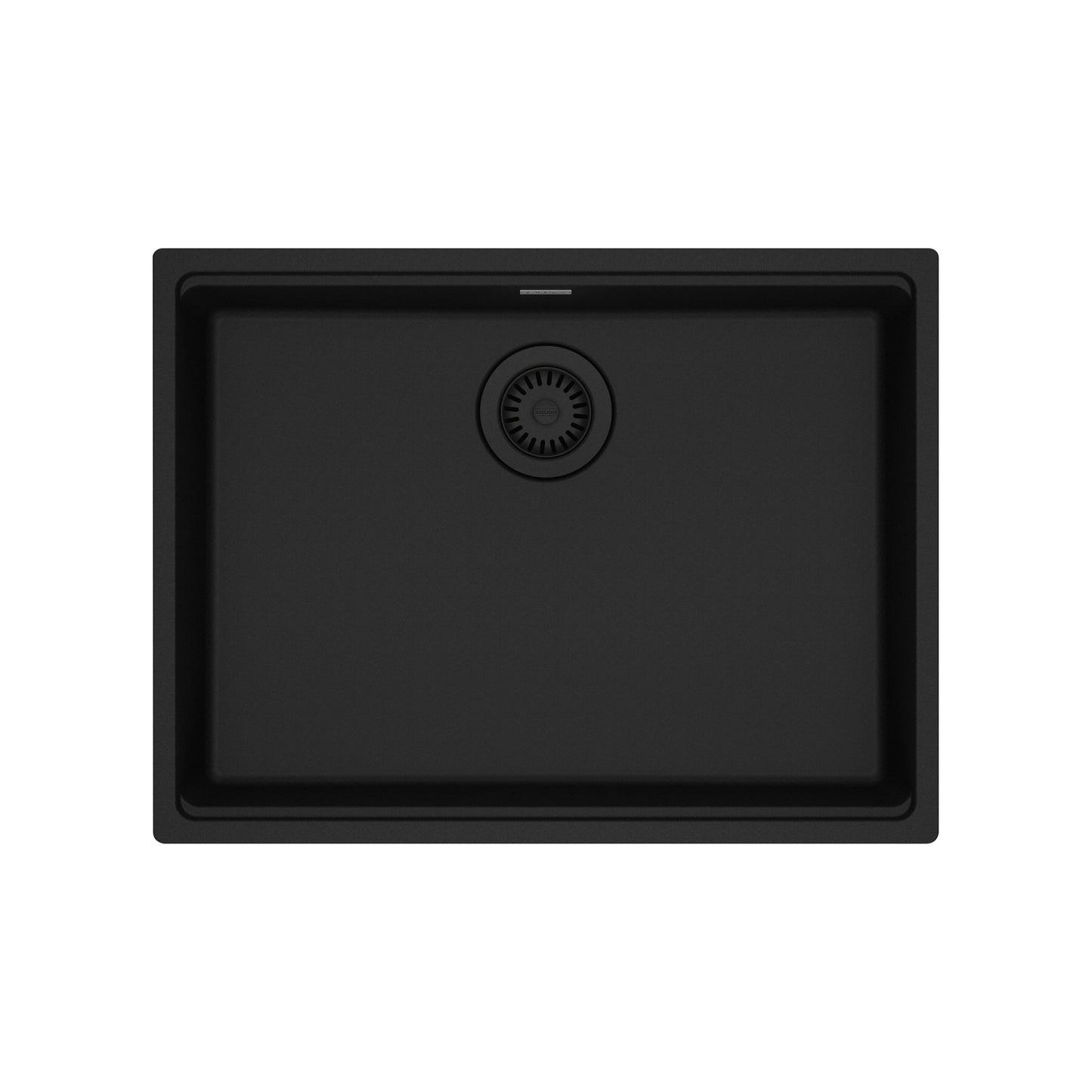 FRANKE MAG11023ADA-MBK Maris Undermount 25-in x 18.94-in Granite ADA Single Bowl Sink in Matte Black In Matte Black