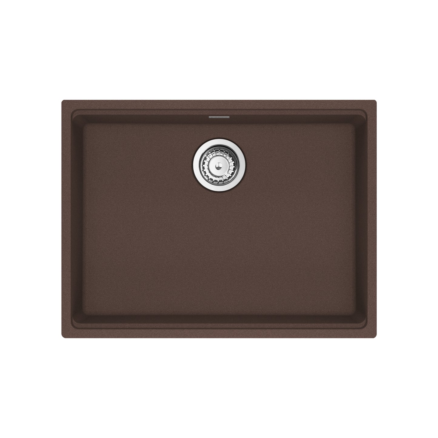 FRANKE MAG11023ADA-MOC-S Maris Undermount 25-in x 18.94-in Granite ADA Single Bowl Sink in Mocha In Mocha