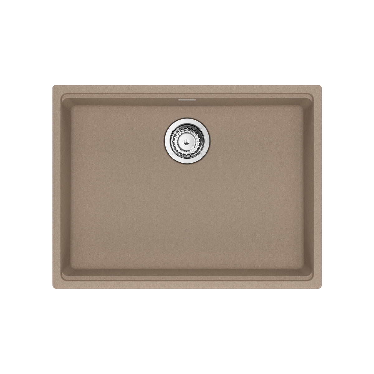 FRANKE MAG11023ADA-OYS-S Maris Undermount 25-in x 18.94-in Granite ADA Single Bowl Sink in Oyster In Oyster