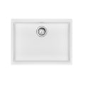 FRANKE MAG11023ADA-PWT-S Maris Undermount 25-in x 18.94-in Granite ADA Single Bowl Sink in Polar White In Polar White