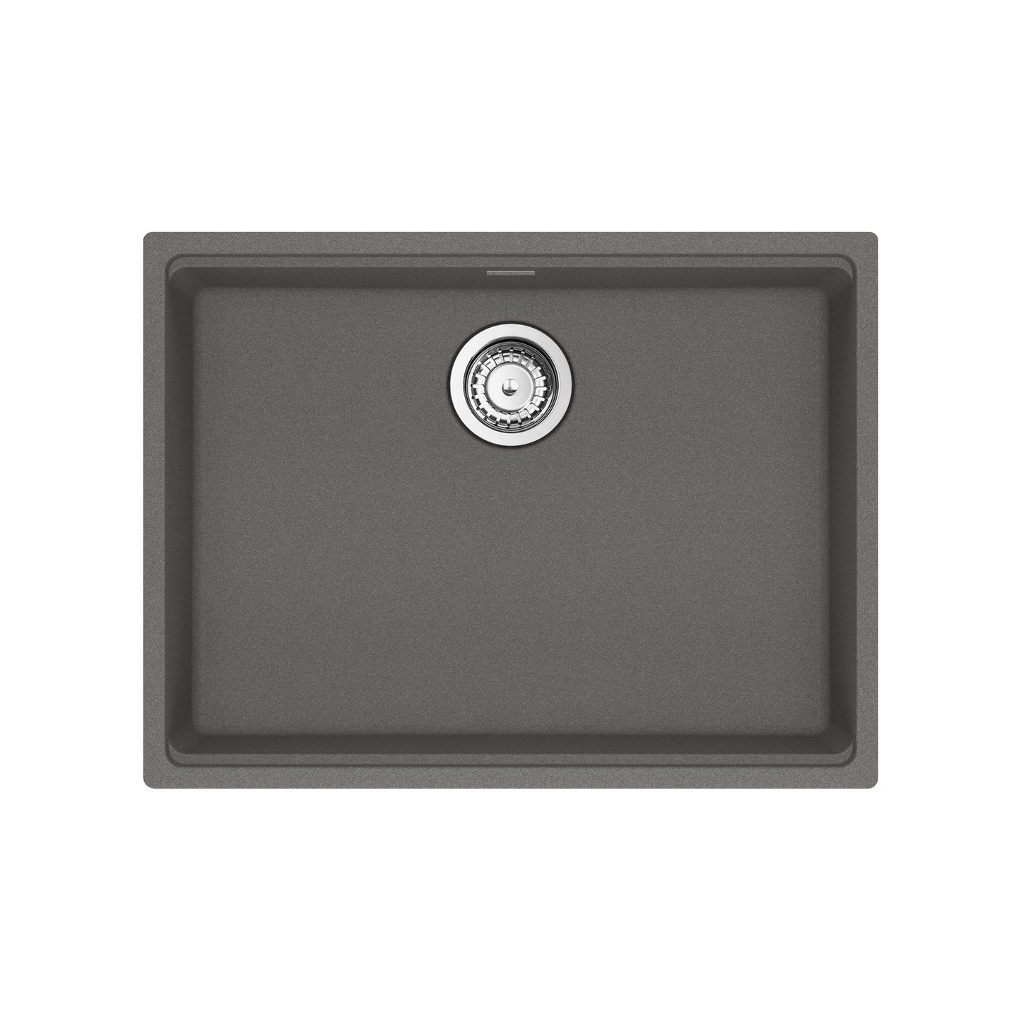 FRANKE MAG11023ADA-SHG-S Maris Undermount 25-in x 18.94-in Granite ADA Single Bowl Sink in Stone Grey In Stone Grey