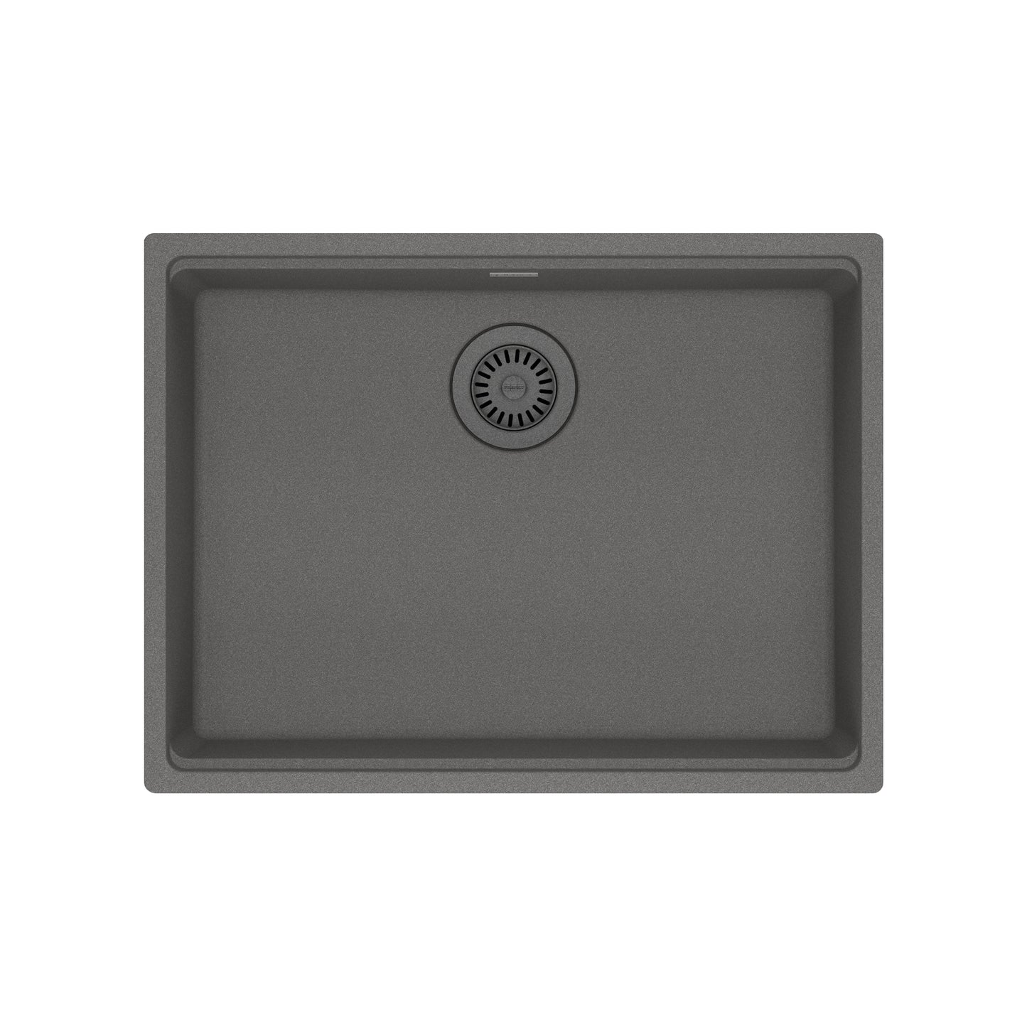 FRANKE MAG11023ADA-SHG Maris Undermount 25-in x 18.94-in Granite ADA Single Bowl Sink in Stone Grey In Stone Grey