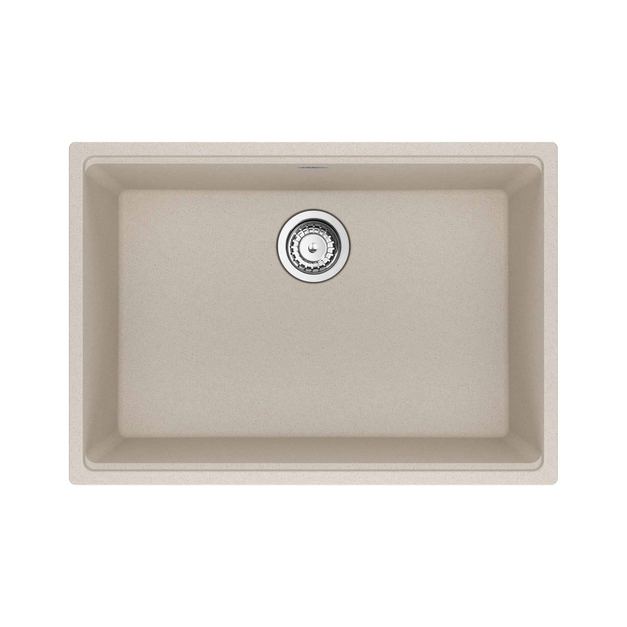 FRANKE MAG11025-CHA-S Maris Undermount 27-in x 19-in Granite Single Bowl Kitchen Sink in Champagne In Champagne