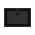 FRANKE MAG11025-MBK Maris Undermount 27-in x 19-in Granite Single Bowl Kitchen Sink in Matte Black In Matte Black
