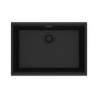 FRANKE MAG11025-MBK Maris Undermount 27-in x 19-in Granite Single Bowl Kitchen Sink in Matte Black In Matte Black