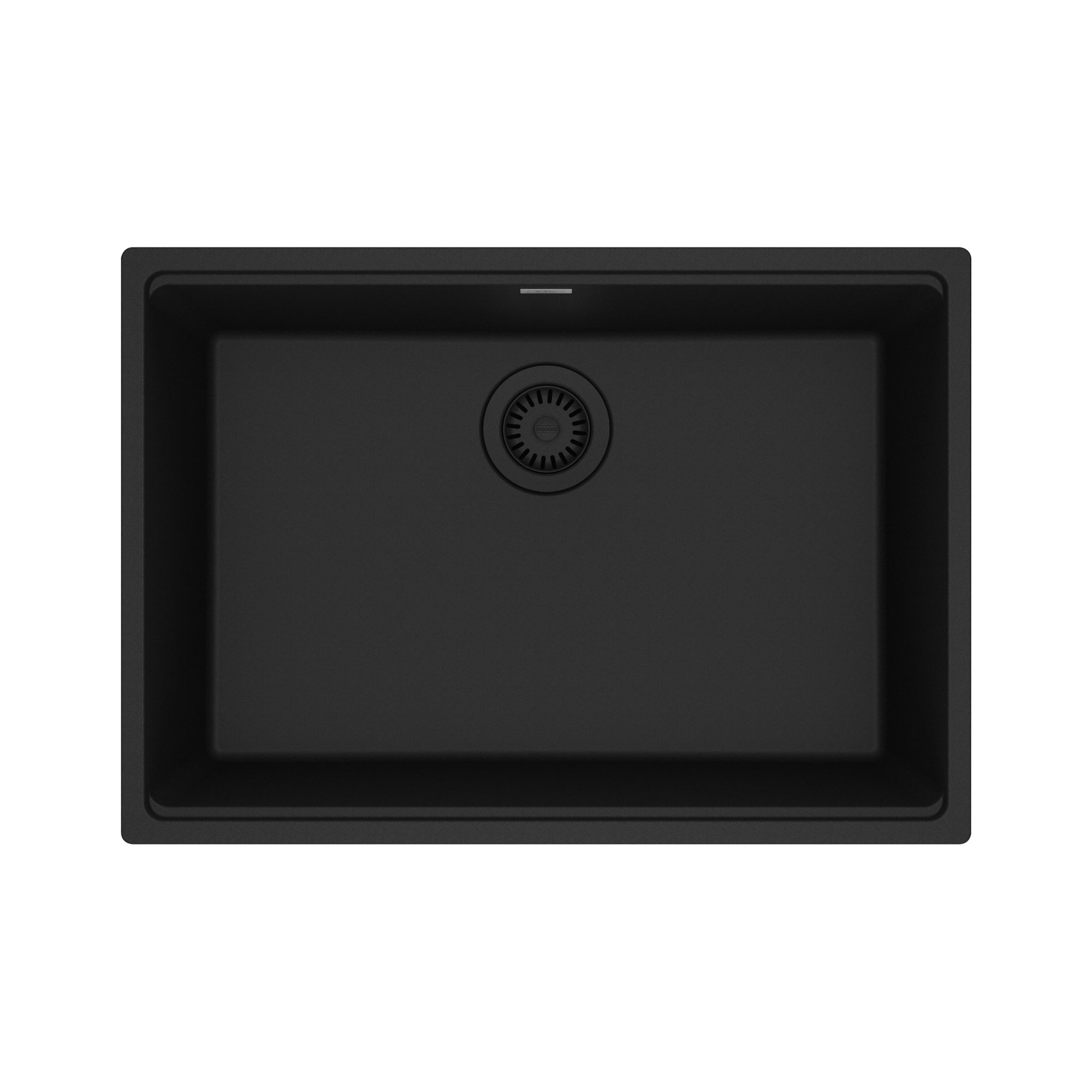 FRANKE MAG11025-MBK Maris Undermount 27-in x 19-in Granite Single Bowl Kitchen Sink in Matte Black In Matte Black