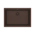 FRANKE MAG11025-MOC Maris Undermount 27-in x 19-in Granite Single Bowl Kitchen Sink in Mocha In Mocha