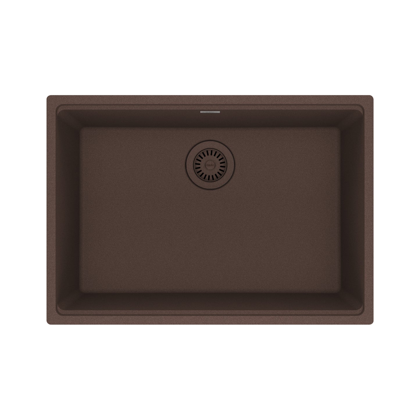 FRANKE MAG11025-MOC Maris Undermount 27-in x 19-in Granite Single Bowl Kitchen Sink in Mocha In Mocha