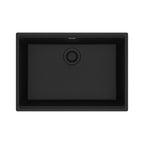 FRANKE MAG11025-ONY Maris Undermount 27-in x 19-in Granite Single Bowl Kitchen Sink in Onyx In Onyx