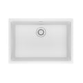 FRANKE MAG11025-PWT Maris Undermount 27-in x 19-in Granite Single Bowl Kitchen Sink in Polar White In Polar White