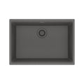 FRANKE MAG11025-SHG Maris Undermount 27-in x 19-in Granite Single Bowl Kitchen Sink in Stone Grey In Stone Grey