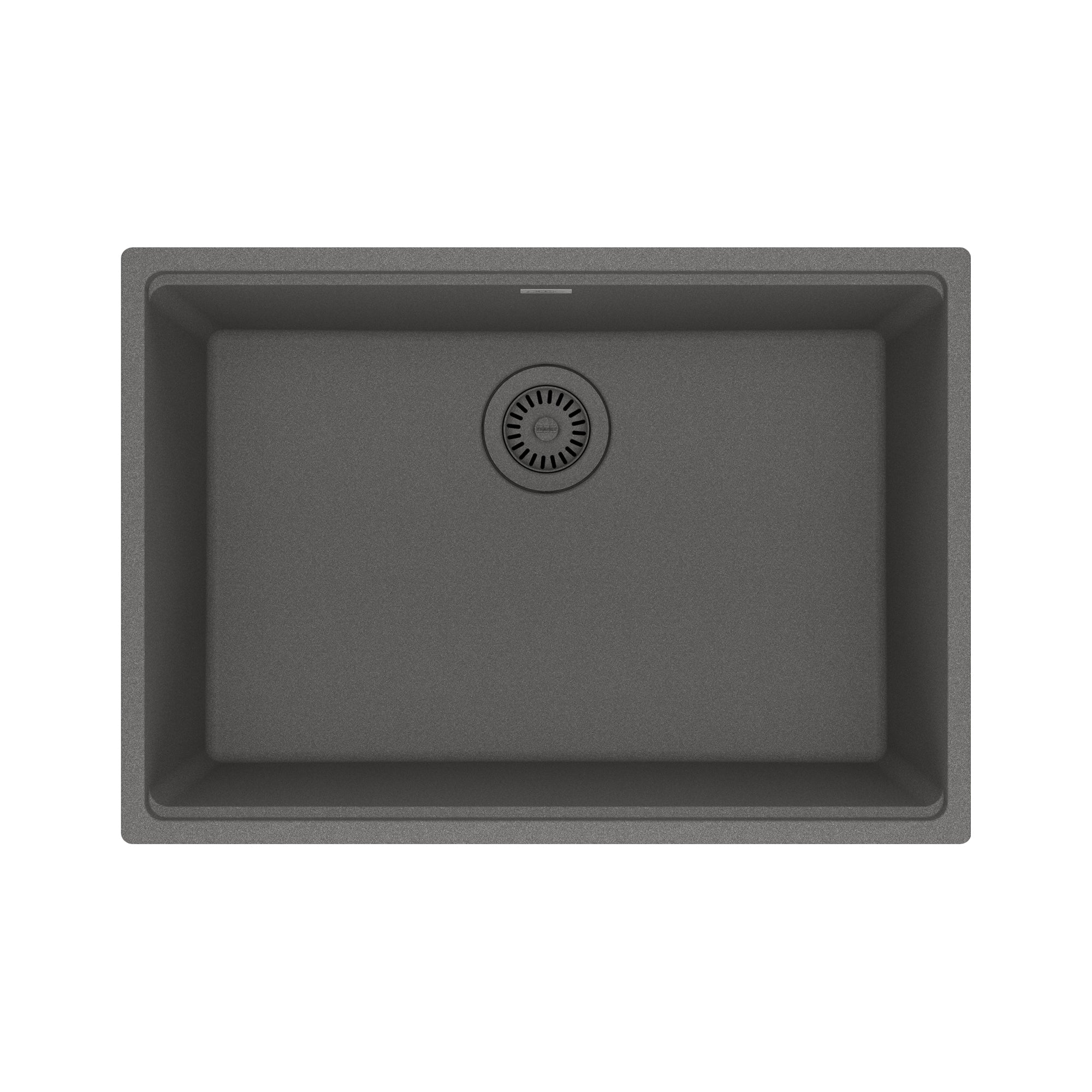 FRANKE MAG11025-SHG Maris Undermount 27-in x 19-in Granite Single Bowl Kitchen Sink in Stone Grey In Stone Grey