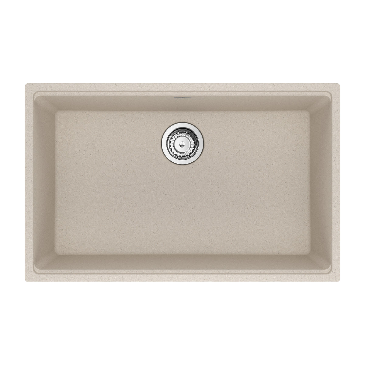 FRANKE MAG11028-CHA-S Maris Undermount 33-in x 22-in Granite Single Bowl Kitchen Sink in Champagne In Champagne