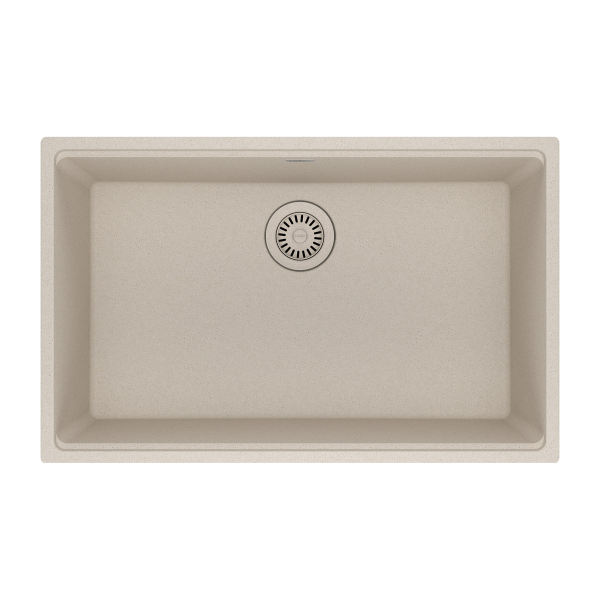 FRANKE MAG11028-CHA Maris Undermount 33-in x 22-in Granite Single Bowl Kitchen Sink in Champagne In Champagne