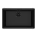 FRANKE MAG11028-MBK Maris Undermount 33-in x 22-in Granite Single Bowl Kitchen Sink in Matte Black In Matte Black