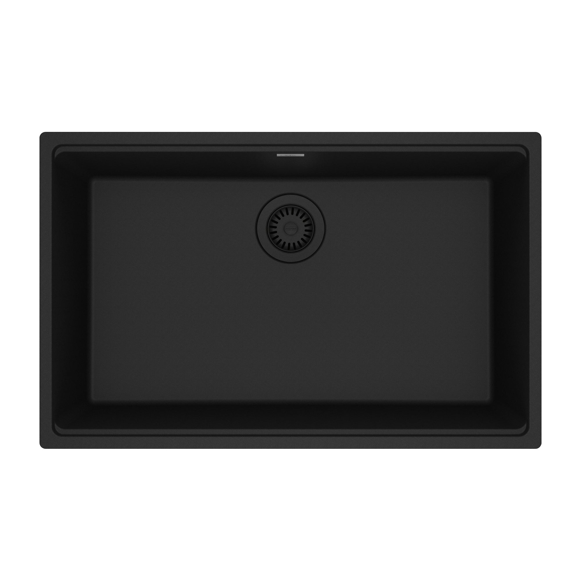 FRANKE MAG11028-MBK Maris Undermount 33-in x 22-in Granite Single Bowl Kitchen Sink in Matte Black In Matte Black