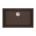 FRANKE MAG11028-MOC-S Maris Undermount 33-in x 22-in Granite Single Bowl Kitchen Sink in Mocha In Mocha