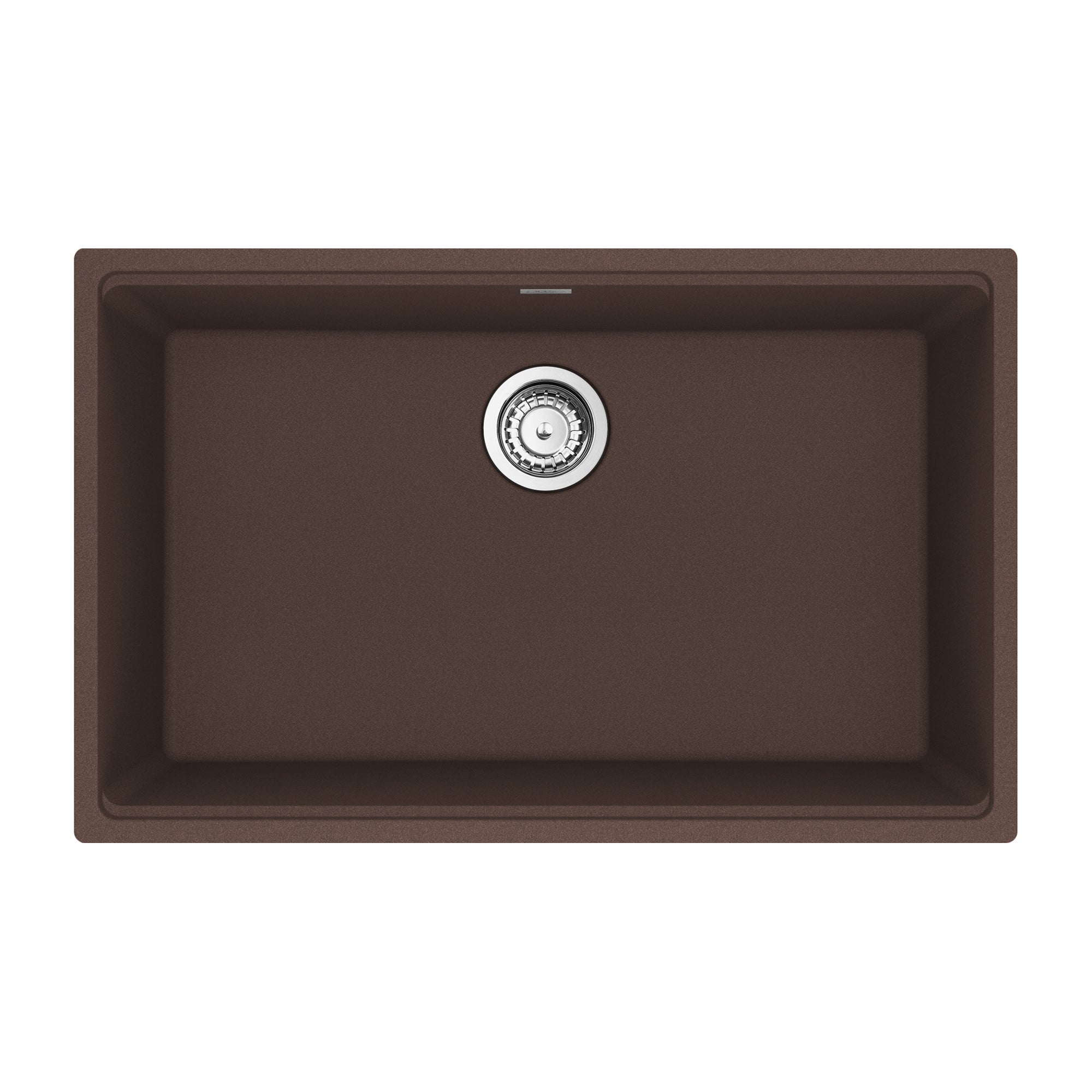 FRANKE MAG11028-MOC-S Maris Undermount 33-in x 22-in Granite Single Bowl Kitchen Sink in Mocha In Mocha