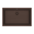 FRANKE MAG11028-MOC Maris Undermount 33-in x 22-in Granite Single Bowl Kitchen Sink in Mocha In Mocha