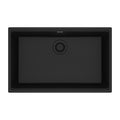 FRANKE MAG11028-ONY Maris Undermount 33-in x 22-in Granite Single Bowl Kitchen Sink in Onyx In Onyx