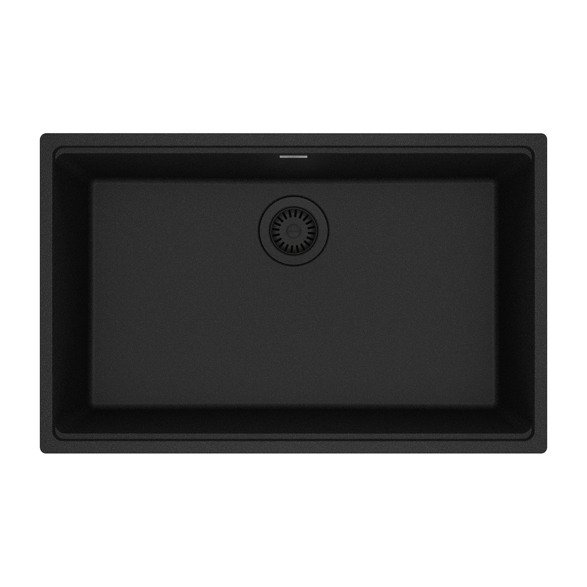 FRANKE MAG11028-ONY Maris Undermount 33-in x 22-in Granite Single Bowl Kitchen Sink in Onyx In Onyx