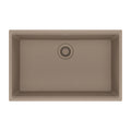 FRANKE MAG11028-OYS Maris Undermount 33-in x 22-in Granite Single Bowl Kitchen Sink in Oyster In Oyster