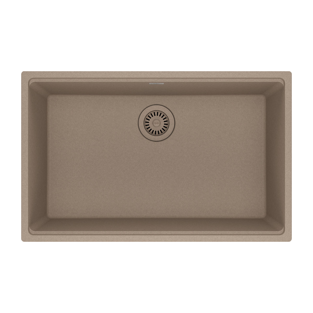 FRANKE MAG11028-OYS Maris Undermount 33-in x 22-in Granite Single Bowl Kitchen Sink in Oyster In Oyster