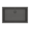 FRANKE MAG11028-SHG Maris Undermount 33-in x 22-in Granite Single Bowl Kitchen Sink in Stone Grey In Stone Grey