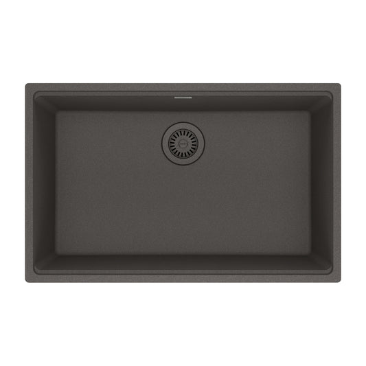 FRANKE MAG11028-SLG Maris Undermount 33-in x 22-in Granite Single Bowl Kitchen Sink in Slate Grey