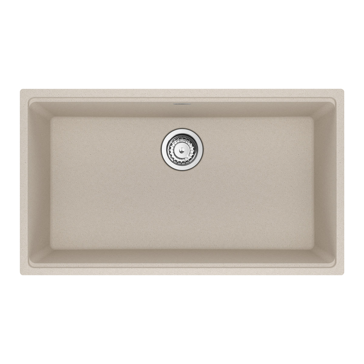 FRANKE MAG11029-CHA-S Maris Undermount 31-in x 17.81-in Granite Single Bowl Kitchen Sink in Champagne In Champagne