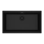 FRANKE MAG11029-MBK Maris Undermount 31-in x 17.81-in Granite Single Bowl Kitchen Sink in Matte Black In Matte Black