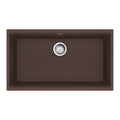 FRANKE MAG11029-MOC-S Maris Undermount 31-in x 17.81-in Granite Single Bowl Kitchen Sink in Mocha In Mocha