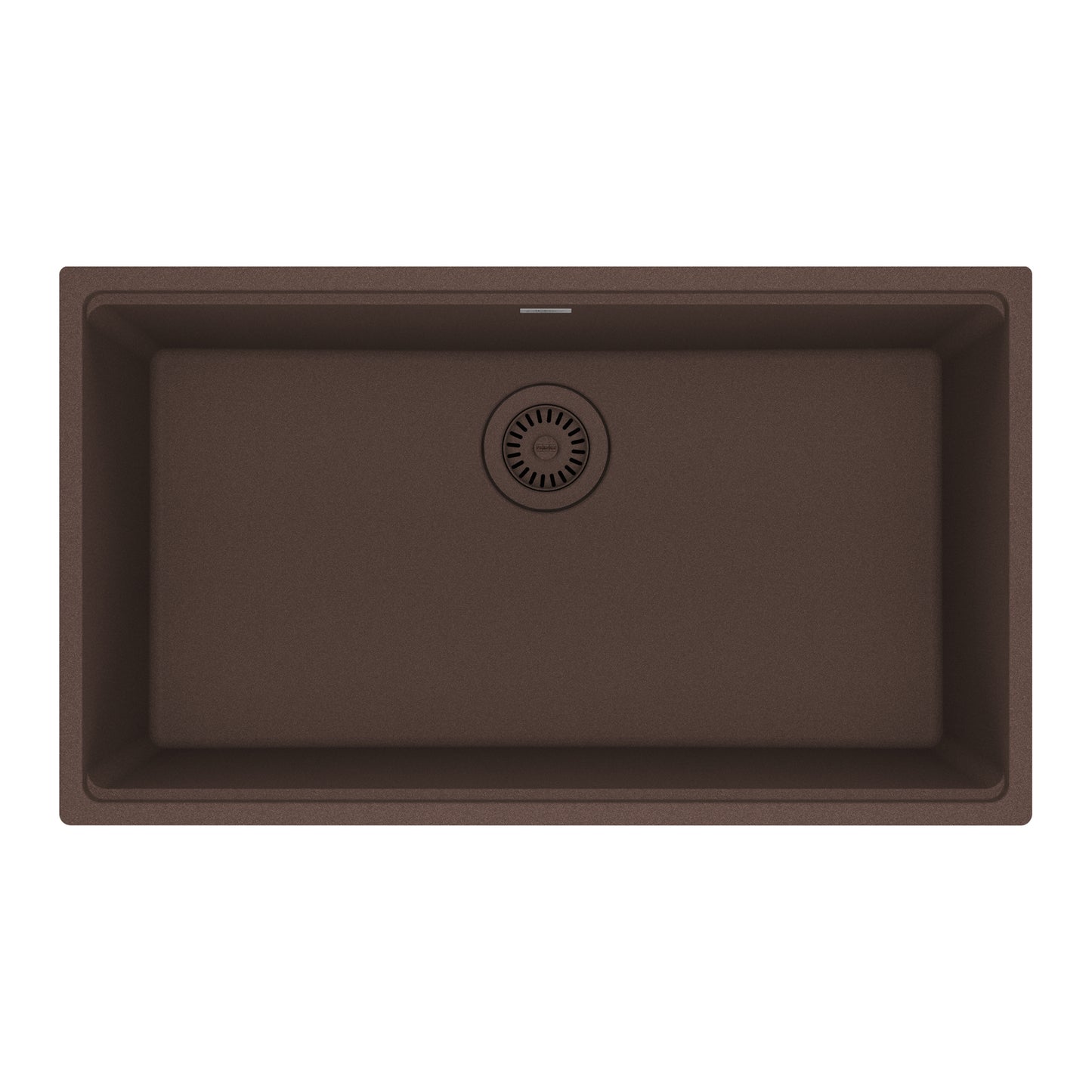 FRANKE MAG11029-MOC Maris Undermount 31-in x 17.81-in Granite Single Bowl Kitchen Sink in Mocha In Mocha