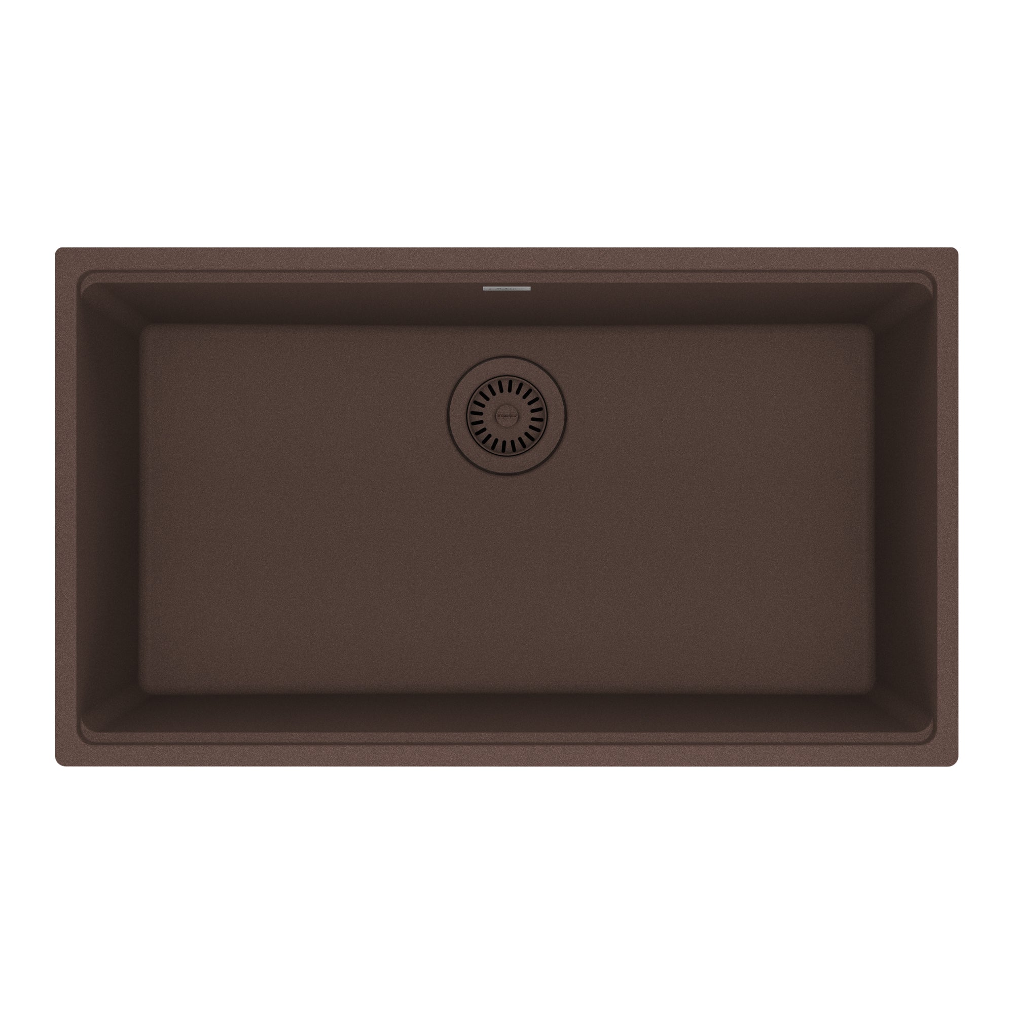 FRANKE MAG11029-MOC Maris Undermount 31-in x 17.81-in Granite Single Bowl Kitchen Sink in Mocha In Mocha