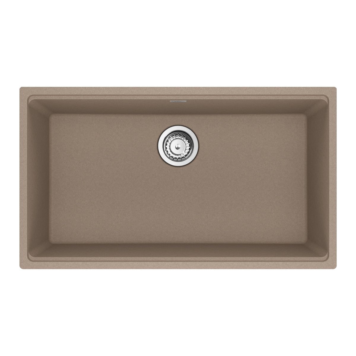 FRANKE MAG11029-OYS-S Maris Undermount 31-in x 17.81-in Granite Single Bowl Kitchen Sink in Oyster In Oyster