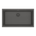 FRANKE MAG11029-SHG Maris Undermount 31-in x 17.81-in Granite Single Bowl Kitchen Sink in Stone Grey In Stone Grey