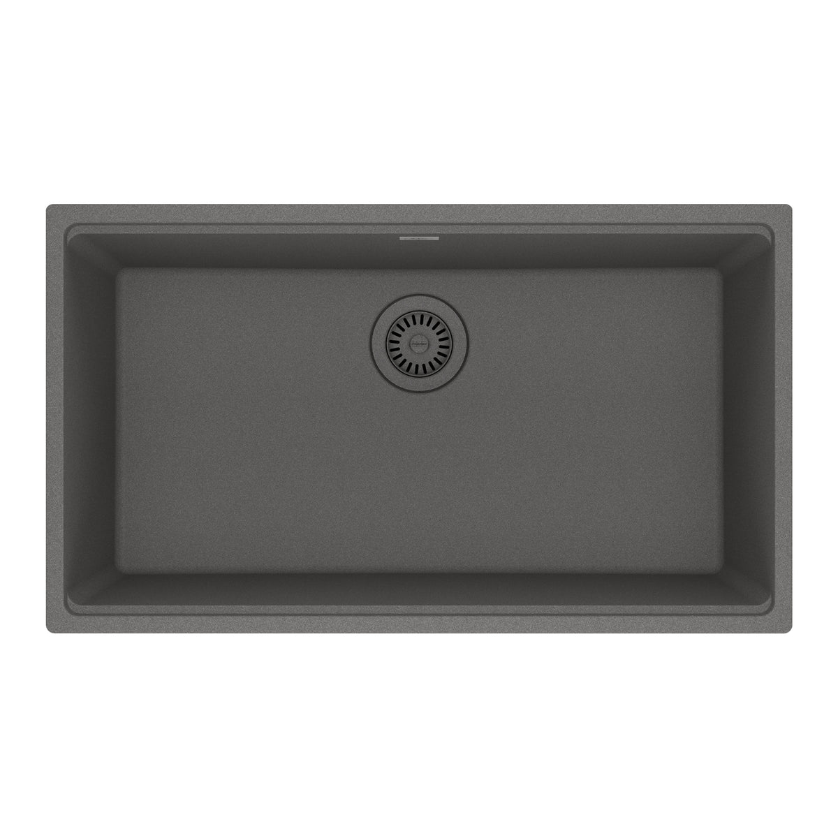 FRANKE MAG11029-SHG Maris Undermount 31-in x 17.81-in Granite Single Bowl Kitchen Sink in Stone Grey In Stone Grey
