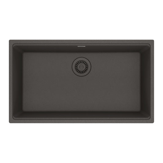 FRANKE MAG11029-SLG Maris Undermount 31-in x 17.81-in Granite Single Bowl Kitchen Sink in Slate Grey